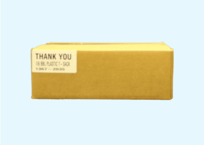 12x7x20 White Thank You Bag 1000 per case 3