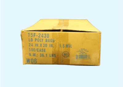 24×30 Clear Poly Bags 500 per case 2