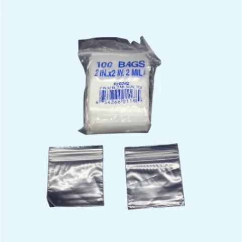 2×2 Clear Zip Lock Bags 1000 per case 1
