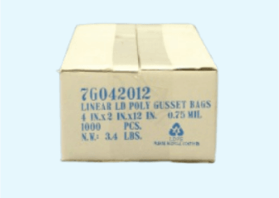4x2x12 Clear Poly Bags 1000 per case 2