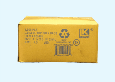 4×6 Clear Zip Lock Bags 1000 per case 2