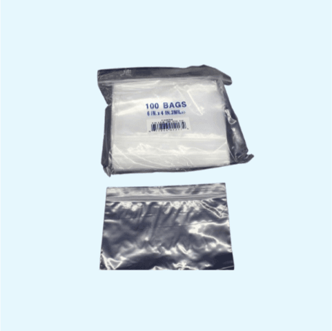 6×4 Clear Zip Lock Bags 1000 per case 1