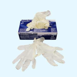 Large Powder Free Latex Gloves 100 per box 1
